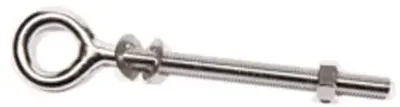 Platinum Oogbout met moer voor houten paal M8x100mm