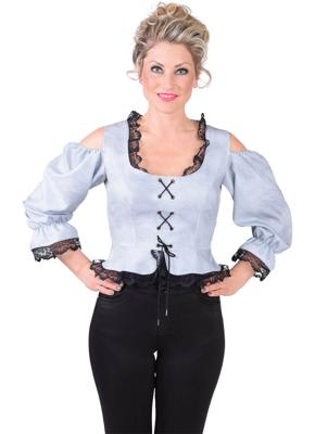 Bustier bloes dirty grijs