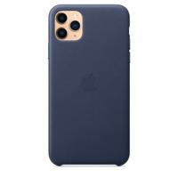 Apple leather case iPhone 11 Pro Max Midnight Blue - thumbnail