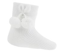 Soft Touch babysokken junior polykatoen wit mt 1-2 jaar - thumbnail