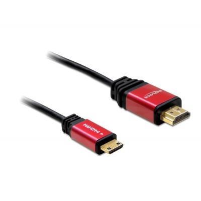 DeLOCK HDMI Mini Cable - 5.0m HDMI kabel 5 m HDMI Type A (Standaard) HDMI Type C (Mini) Zwart
