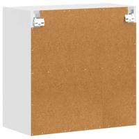 Keukenbovenkast met glazen deur Porto wit - thumbnail