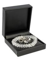 Edelsteen Armband Bergkristal Rond Ruby Mania - thumbnail