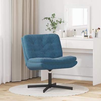 Draaibare Relaxstoel Blauw 63 x 75 x 76 cm Fluweel - thumbnail