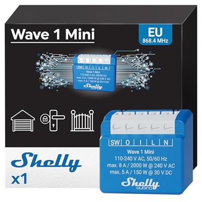 Shelly Qubino Wave 1 mini - module met potentiaalvrije uitgang