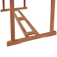 Eettafel voor buiten rechthoekig 180x90x75 cm teakhout - thumbnail