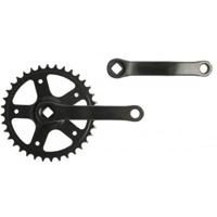 Vinty crankstel 36t. spieloos 130mm 1/8 zwart - thumbnail