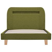 Bedframe met LED stof groen 90x200 cm - thumbnail