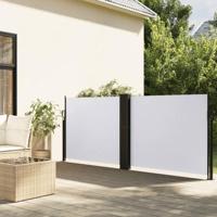 VidaXL Windscherm uittrekbaar 120x600 cm wit - thumbnail