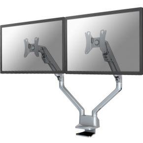 Neomounts FPMA-D750DSILVER Monitor-tafelbeugel 2-voudig 25,4 cm (10) - 81,3 cm (32) Grijs Zwenkbaar, Roteerbaar, Kantelbaar