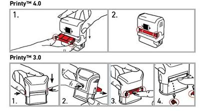 Trodat Reserve-stempelkussen 6/4750/2 78253 41 x 24 mm (bxh) Rood-blauw 2 stuk(s)