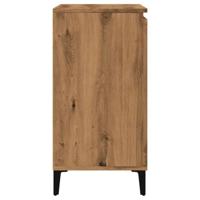 Dressoir 60x35x70 cm bewerkt hout artisanaal eikenkleur - thumbnail