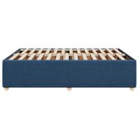 Bedframe zonder matras stof blauw 140x190 cm - thumbnail