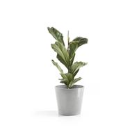 Ecopots Venice kunststof bloempot Wit/Grijs - Ø 37,7 cm - thumbnail