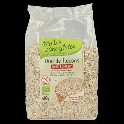 Ma Vie Sans Haver en boekweit vlokken glutenvrij bio 400 Gram