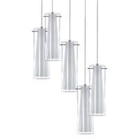Eglo HanglampPinto 5-lichts nikkel mat - 93003 - thumbnail