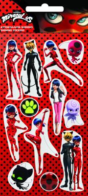 Zag Heroez Stickers Miraculous Glanzend Junior Rood