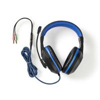 Nedis GCK41100BKIT Gaming Combo Kit 4-in-1 Toetsenbord, Koptelefoon, Muis En Muismat Blauw / Zwart Qwerty Italiaans - thumbnail