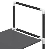 Schoenenrek 4-laags 44x28x77 cm nonwoven stof zwart - thumbnail