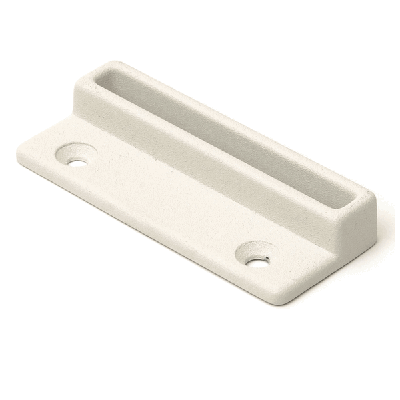 Raamboomplaatje 74x30 mm wit epoxy Raamboomplaatje 74x30 mm wit epoxy