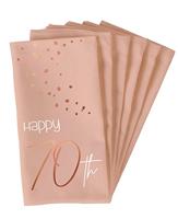 Servetten 70 Jaar Elegant Blush (10st) - thumbnail