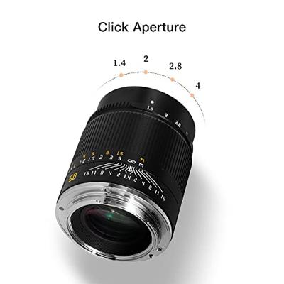 TTArtisan 50mm/F1.4 Nikon Z mount Black OUTLET - thumbnail