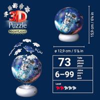 Ravensburger 3d puzzle nightlight astronauts in space - thumbnail