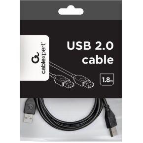 Gembird CCP-USB2-AMAM-6 USB-kabel USB 2.0 1,8 m USB A Zwart