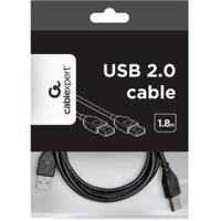 Gembird CCP-USB2-AMAM-6 USB-kabel USB 2.0 1,8 m USB A Zwart - thumbnail