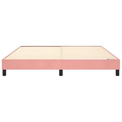Boxspring bed fluweel roze 160x200 cm