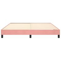 Bedframe fluweel roze 160x200 cm - thumbnail