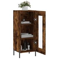 Dressoir 34,5x34x90 cm bewerkt hout gerookt eiken - thumbnail