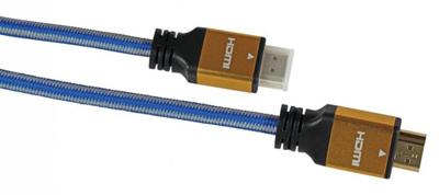 iBox ITVFHD04 HDMI kabel 1,5 m HDMI Type A (Standaard) Zwart, Blauw, Goud