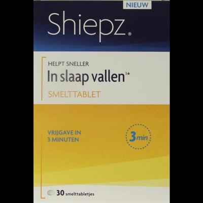 Shiepz Helpt Sneller in Slaap Vallen¹* Smelttabletten Shiepz Helpt Sneller in Slaap Vallen¹* Smelttabletten