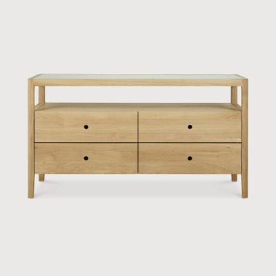 Ethnicraft Dressoir 'Spindle' Geolied Eikenhout, 150cm, kleur Naturel