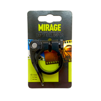 Mirage Zadelpenklem alu 31.8 zwart - thumbnail