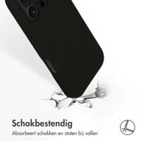 Accezz Liquid Silicone Backcover met MagSafe iPhone 16 Pro Telefoonhoesje Zwart - thumbnail