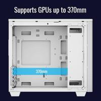 Aerocool stormfront mini mini tower behuizing (wit | 2x usb-a | 1x usb-c | window) - thumbnail