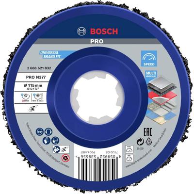 Bosch Accessoires X-LOCK Reinigingsschijf N377 Metal, Ø115mm - 2608621832
