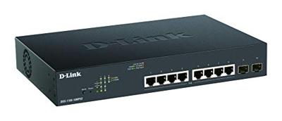 D-Link DGS-1100-10MPV2/E DGS-1100-10MPV2/E Netwerk switch 8 + 2 poorten 20 GBit/s PoE-functie