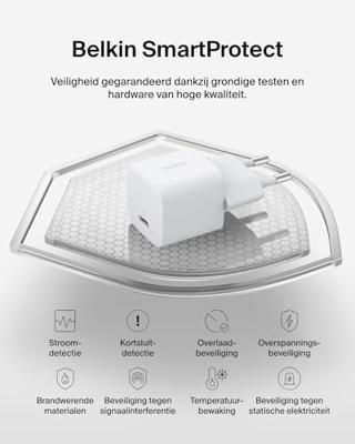 Kabel USB naar Lightning Belkin WCA012KQWH Wit