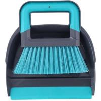 Alpina stoffer en blik 19x21.5 cm blauw/grijs - thumbnail