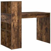 Bureau met plank Gerookt eiken 108 x 55 x 103.5 cm Bewerkt hout - thumbnail