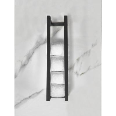 Wiesbaden Loft Handdoekrek 50x12.5 cm Mat Zwart - RVS Wandmontage