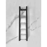 Wiesbaden Loft Handdoekrek 50x12.5 cm Mat Zwart - RVS Wandmontage - thumbnail