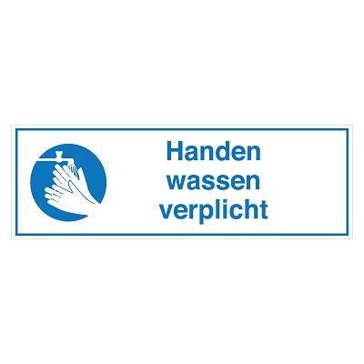 Pictogram Handen wassen verplicht 297x10