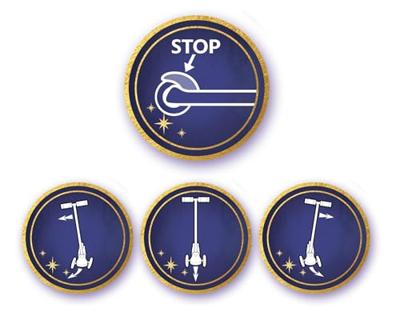 Scooter met 3 wielen - DISNEY - WISH - In hoogte verstelbaar - Groot antislipdek - Anti-knelhandvatten