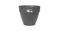 Elho Vibia Campana Ronde Bloembak 55 - Zwart - Ø 55 x H 47 cm - buiten - 100% gerecycled - thumbnail
