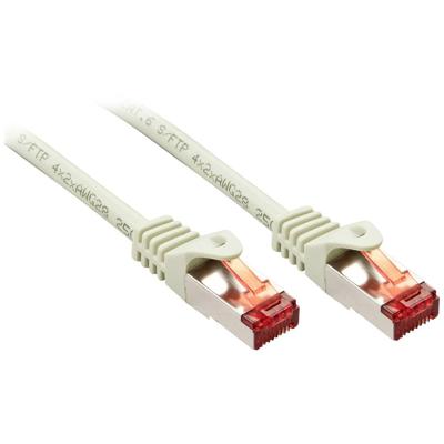 LINDY 47347 RJ45 Netwerkkabel, patchkabel CAT 6 S/FTP 7.50 m Grijs 1 stuk(s)