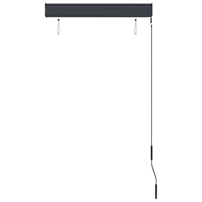 VidaXL Rolgordijn voor buiten 80x250 cm blauw en wit